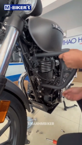 Khung chống đổ CB350 Hness chống đổ CB350 bảo vệ lốc máy CB350 phụ kiện mbiker