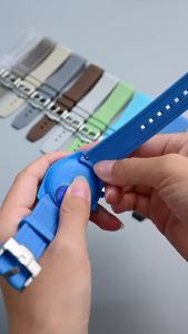 Liquid Silicone Watch Strap 20mm for Omega X Swatch MoonSwatch Quick Release Men Women Curved End Replace Watch Band Bracelet