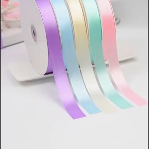 ริบบิ้นผ้าซาตินพร้อมส่งขนาดกว้าง 2 CM ยาว 100 หลา