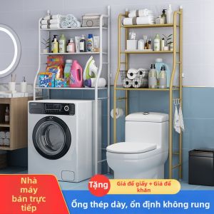 Floor Standing Bathroom Storage Rack No Drilling
