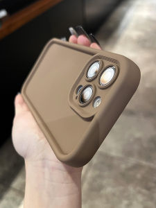 Fall Winter Deep Brown Full Cover Oppo RENO10/11 Phone Case: High-End R17 Niche K11 Solid Color A56s Cold Style A55 All-Inclusive A58x Enhanced Lens A32 Anti-Fall A2p