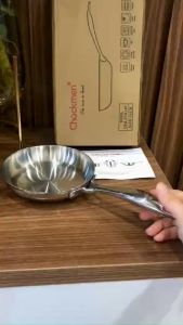 Chảo Inox 18/10 Liền Đáy Đúc Nguyên Khối Chockmen C583 CKM-ZX3L14P Size 14cm Nhỏ Xinh Dùng Được Trên Mọi Bếp