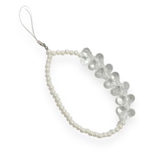 Tina Love Pearl Phone Strap Tali Gantungan HP Hati Pastel Warna Warni Handphone Bracelet Charm