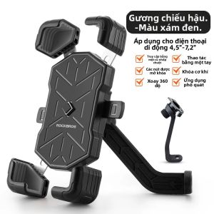 Giá Đỡ Điện Thoại Xe Đạp Đa Năng ROCKBROS 360 Độ ° Giá Đỡ Điện Thoại Chống Sốc 4.5-7.2 Inch Giá Đỡ Điện Thoại Xe Đạp Xe Máy