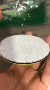 Nhám tròn 75mm 100 tờ bề mặt sản phẩm có lớp phủ stearate (màu trắng) chuyên sơn kim loại