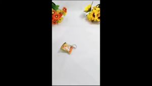 Gantungan Kunci Snack Replika Key Chain Uni Motif Random