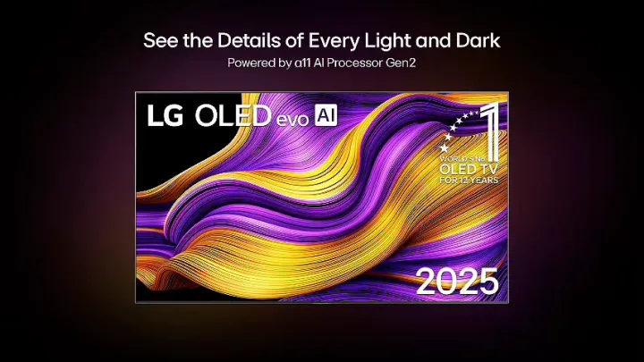 LG OLED evo AI G5 4K Smart TV | 65” 77” 83” | A11 AI Processor Gen2 | Dolby Vision & 165Hz Gaming | OLED65G5PSA OLED77G5PSA OLED83G5PSA