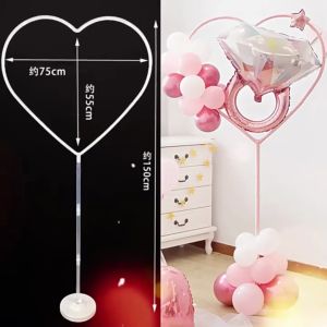 Love Shape Heart Shape Balloon Garland Stand DIY Plastic Frame Rangka Belon Party Birthday Wedding Decoration