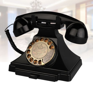 Retro Landline Telephone Corded Antique Phone Vintage 1930s Rotary Dial Home Decor Phone Old Fashion Decorative House Phones