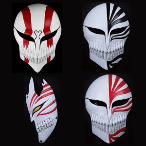 Halloween Japanese Animation God of Death Crafts Ichigo Kurosaki Mask. Bokeh Cos Half Face Resin Mask