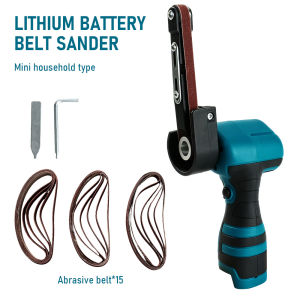 16.8V Cordless Mini Belt Sander Variable Speed Portable Sanding Polisher Angle Grinder Power Tool Battery Not Included