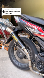 KNALPOT FULLSET SAMLONG BLACK ORIGINAL HAN BEAT MIO PCX VARIO SCOPPY ADV NMAX GENIO BEAT STREET DLL