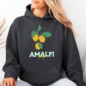 Amalfi Italy Lemon Branch Print Iron-On Transfer For Clothing DIY Customizable Washable T-shirt Thermal Sticker Patches Applique