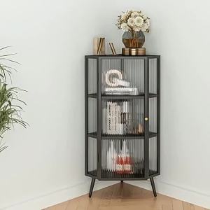 Display Rack Display Cabinet Showcase Cabinet Toy Shelf Toy Storage Showcase Display Shelf Changhong Glass Corner Cabinet Corner Cabinet Simple