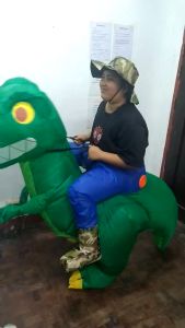 Dinosaur Inflatable Costume Adult Kids Boys Girl Party
