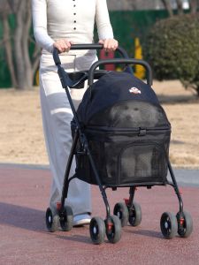 PMT Foldable Pet Trolley The basket is separable Dog Cart 20KG travel Carrier Strong Structure COD