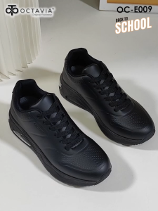 OCTAVIA Sepatu Sekolah Hitam AirNova Black Shoes #OC-E009
