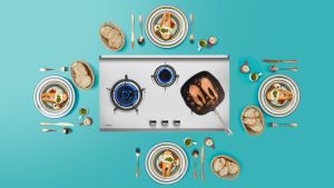 RINNAI RB-983S 3 BURNER STAINLESS STEEL BUILT-IN HOB - READY STOCKS & DELIVER IN 3 DAYS *INSTALLATION AVAILABLE