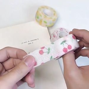 Self Adhesive Finger Bandage Sport Protection Stretch Wrap Breathable Fabric Medical First Aid Tape 护指绷带 防茧防磨手指胶带保护套自粘缠手写字弹性防护套