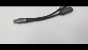 2 In 1 USB To 3.5mm Headphone And Charger Adapter Type-C Port To Audio Jack With Dongle Cable Cord Multiple Colors Easy Transfer