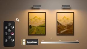 Rechargeable Picture Light Dimmable Wireless Battery Powered LED Wall Mounted Art Light for Painting Gallery Bedroom Decor