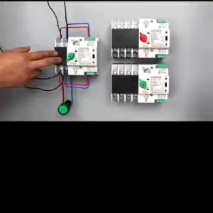 100% CU SOLAR ATS 125A 2P Din Rail for PV and inverter Dual Power Automatic Transfer Selector Switches Uninterrupted