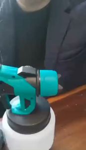 ปืนพ่นสีไฟฟ้าไร้สาย800มล เครื่องพ่นสีไฟฟ้า เครื่องพ่นสีไร้สาย ได้กับแบตเตอรี เครื่องพ่นสีเฟอร์นิเ เครื่องพ่นสีมือถือซึ่งสามารถพ่นสีได้อย่างต่อเนื่อง