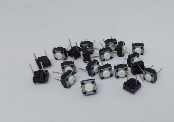 (จำนวน 20 ชิ้น) Micro switch button ไมโครสวิตซ์ กดติดปล่อยดับ 6x6x4.3mm ...