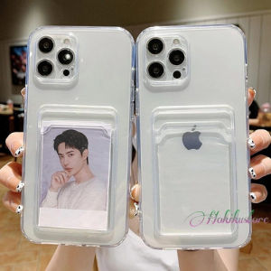 Case Slot Card Clear INFINIX Hot 12 12i 12Pro 12Play 11 11S-NFC 11Play 10 10s 10Play 9 Play 8 Note 12 12i 12-G96 12 VIP 11 11S 11Pro 10 Pro Smart 6 HD+ 5 HD Softcase Bening Slod Kartu Soft Square EDGE Silicone Transparent Tempat Kartu 4G 5G Plus i s