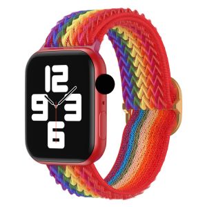 สายไนลอน นำไปใช้กับ  iwatch 11 10 8 9 5 se  6 7 SE สายนาฬิกาข้อมือไนล่อน ลายคลื่น 38mm40mm41mm42mm44mm45mm46mm49mm Series 1 2 3 4