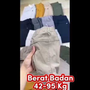 Bahan Elizabeth Pants / Chino Pants Wanita Bahan Tebal Stretch