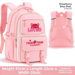 disney(Disney) | Disney Large Capacity Backpack for Girls Elementary School Students Grades Three to Six Double Shoulder Bag New 2025 Model