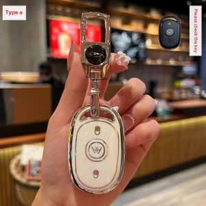 Elegant Womens Electric Vehicle Key Cover Bear Design Protective Shell Nissan Nina Ladies Purse Case Ethnic Style TPU Material