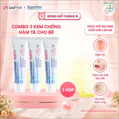 [FS] Combo 3 Kem Chống Hăm BEPANTHEN Balm Dạng Kem Mỡ Tuýp 30G x3