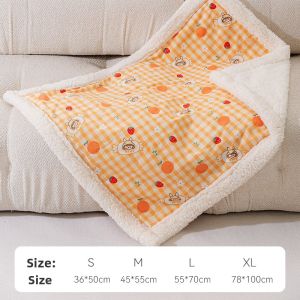MONLEYTA | Pet Blanket Cat Bed Dog Bed Winter Warm All Seasons Universal Pet Woolen Mat For Sleeping Cat Nest Dog Quilt Comforter