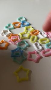 100 pcs mix pastel chain Children DIY plastic charms chain link for crafts jewelry accessories hea