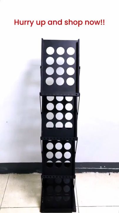 A4 Ferruginous Foldable Magazine Brochure Stand Rack/Hotel lobby ...