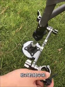 QAJTAO2PCSFishing Chair Umbrella Stand AccessoriesFishing Umbrella Stand Fixed ClipUniversal ConnectorShade Umbrella Accessories