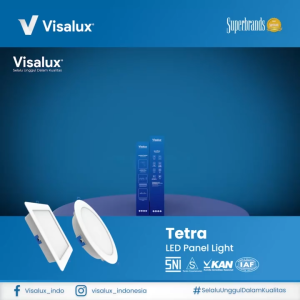 Visalux Tetra LED Panel Light Inbow Bundling Paket 4 pcs Lampu Plafon Rumah Downlight 5W Round 2.5 Inch 3000K/4000K/6500K (VPL8305)