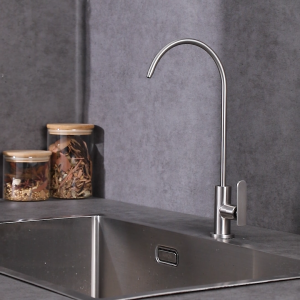 FRUD Keran Angsa RO Reverse Osmosis Stainless Steel 304 Premium Kran Dapur 360° Rotasi Brushed