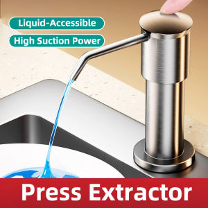 Sink Soap Dispenser For Kitchen Sink Countertop Built In Sink Soap Dispenser With 1m Extension Tube Kit No Need To Fill The Little Bottle水槽皂液器304不锈钢