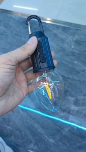 LED Camping Light Portable Rechargable Waterproof Bulb Light Outdoor Hiking Tent Light with Hook Lampu
