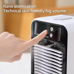 (Ship in 24hrs)Mini Wireless Mist Fan Portable aircon Air Cooler Humidifie Home Office Desktop Fan Rapid cooling system Energy Saving Recharge