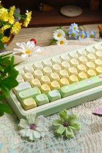 Summer Diary MOA Height 68/87/108/140 Key Mechanical Keyboard Cute Girl Keycaps