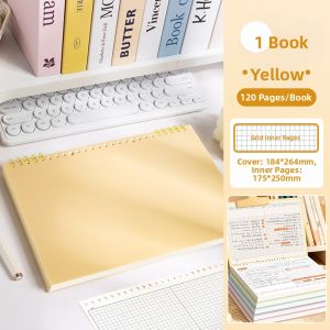 BAIZHI | College Student Exam Prep Horizontal Ruled Grid Notebook B5 Thick