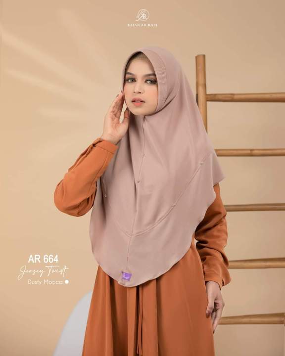 Arrafi Hijab Gratis Ongkir Jilbab Arrafi Kerudung Instan Terbaru AR 664 Jilbab Instan Wanita by Ar Rafi