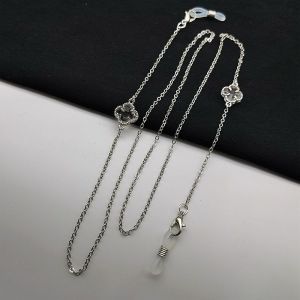 Mask Rope Eyeglasses Chain Hanging Ornaments Four-Leaf Clover Gold and Silver Color-Preserving Various Colors and Styles Minimalist Star Style Colorfast