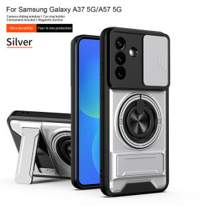 Armor Phone Case for Samsung Galaxy A37 A57 A17 A07 A56 A36 A26 A16 A06 A55 A35 Magnetic Holder Lens Protection Shockproof Cover