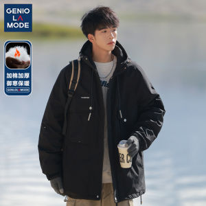Áo Khoác Genio Lamode Mùa Đông Rộng Rãi Thường Ngày Có Khóa Kéo Ấm Áp Có Túi Áo Khoác Ngoài Bằng Polyester Dài Tay Dài