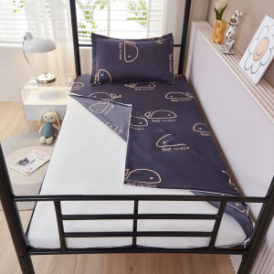 Full Enclosure L-Shaped Zipper Mattress Cover Student Dormitory Top And Bottom Bed Single Mattress Protective Cover Skin-Friendly Polyester Fiber